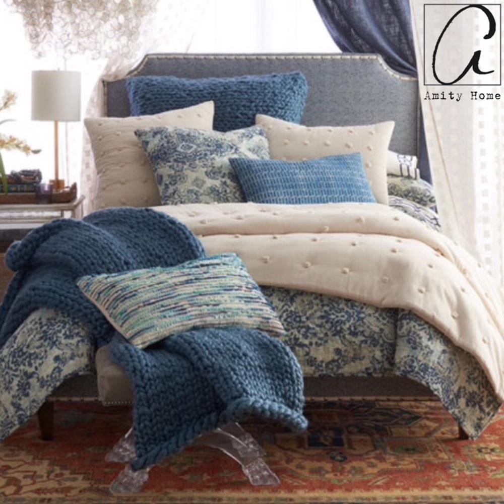 Amity Home Hannah Chunky Knit Throw, Peacock